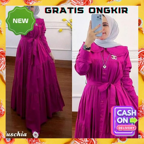 Baju Gamis Mewah Pesta Kondangan Dres Syari Perempuan Bju Muslimah Dress Terbaru 2022 Gamis Lebaran 