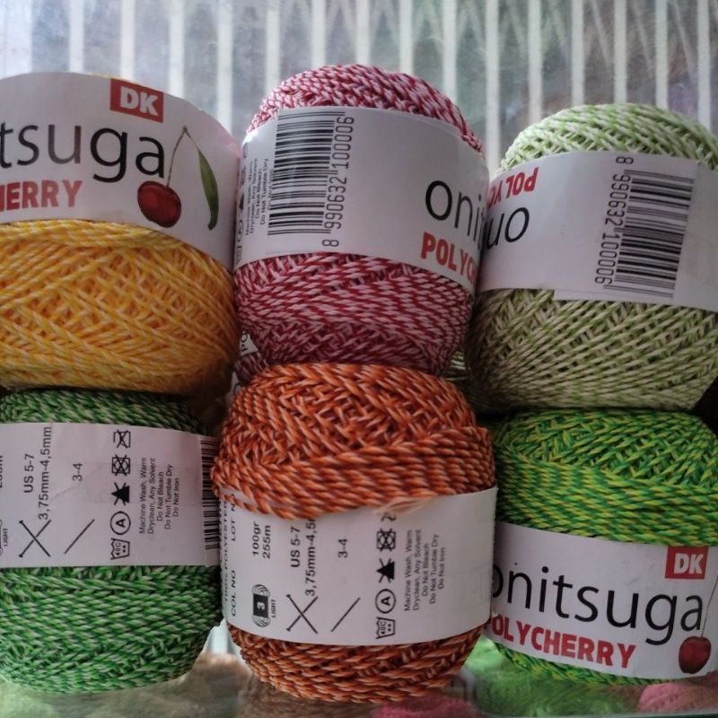 benang rajut policeri sembur /benang rajut polycherry