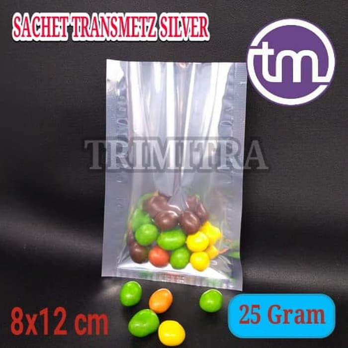 SACHET TRANSMETZ 25G KOMBINASI FOIL SILVER BENING KEMASAN KOPI BUBUK