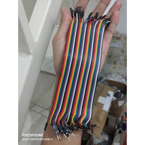 kabel Dupont Jumper 20 cm Kabel breadboard Jemper Project board cable 40P Male to Male Male To Female kabel praktikum kabel jumper micro controller