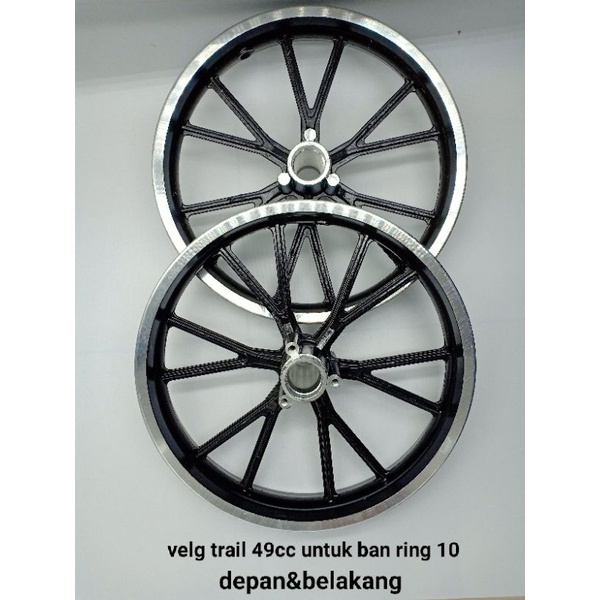 Velg Racing 1Set Depan Belakang - Velg Racing Mini Motor Trail 49cc