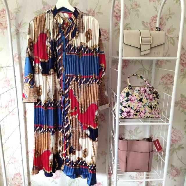 Baju Plisket Motif Bangkok