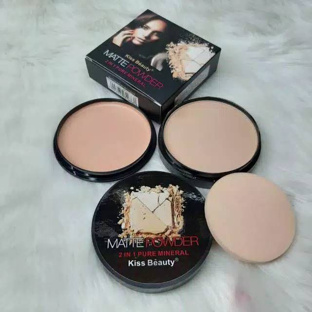 Kiss Beauty Matte Powder 2in1 Pure Mineral