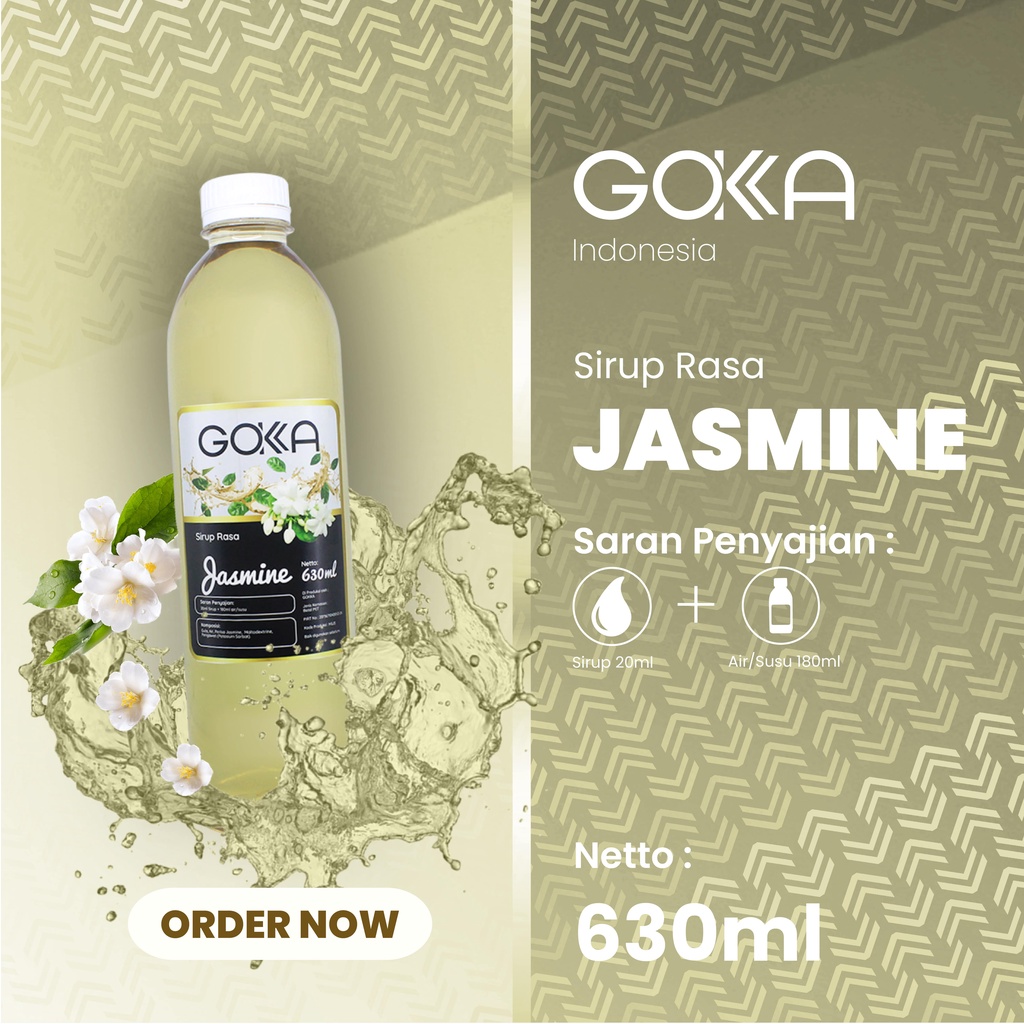 Jual Minuman Sirup Rasa Jasmine / Jasmine Syrup Gokka 630ml | Shopee ...