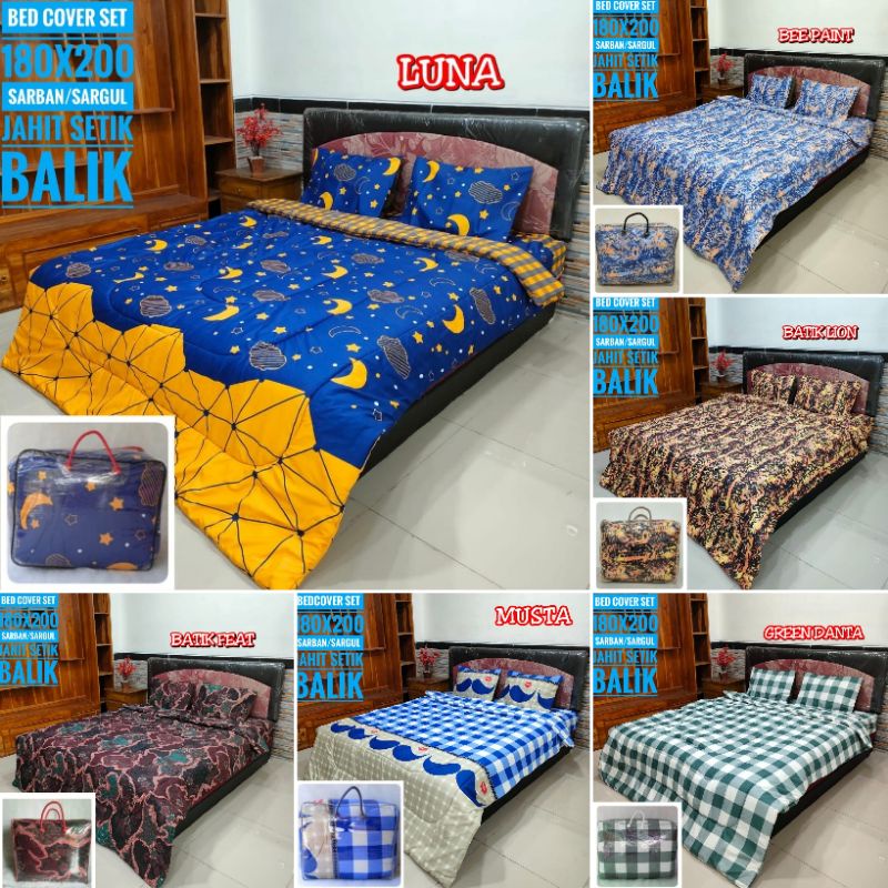 Set badcover 180*200 produsen set bc grosir badcover