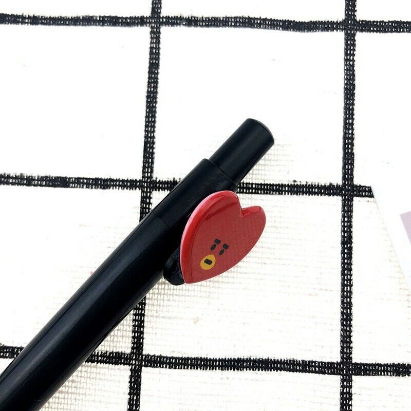 

( BTS ) Yo Yo Store KPOP BTS Cartoon Gel Pen JINMIN JK JIN V RM Office School Stationary 0.7mm Pen