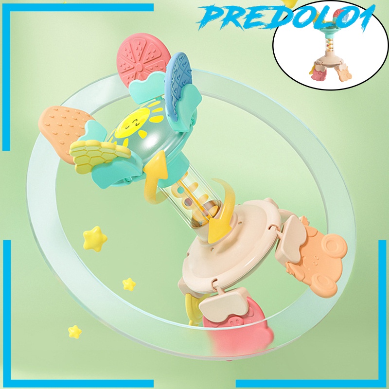 [PREDOLO1] Tooth Plastic Toys Baby Newborn Toddler Molar Stick Shake Bell Toy Baby Gift