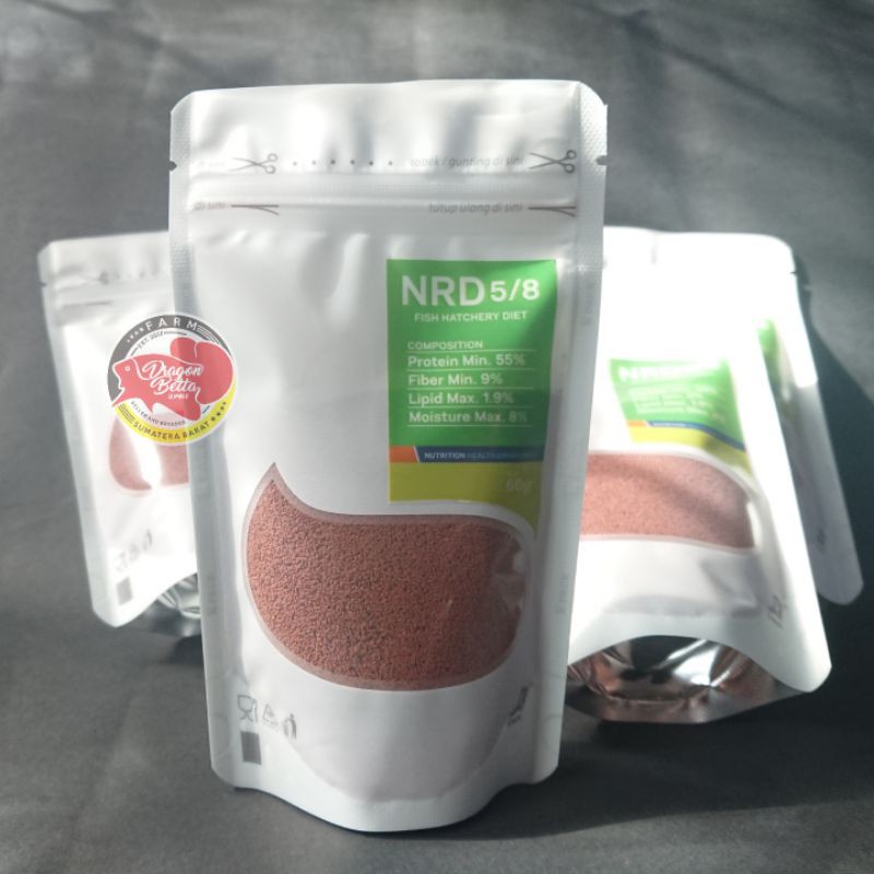 Pelet NRD 5/8 ORIGINAL Pelet Ikan Cupang 60gr
