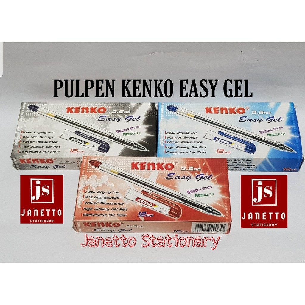 

Pulpen Kenko Easy Gel 0.5 Needle Tip