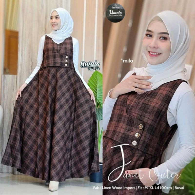 Gamis Janet Outer By Uwais Premium Busui Original