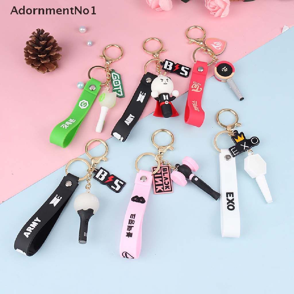 (AdornmentNo1) Gantungan Kunci Desain Kpop BTS TWICE NCT EXO BLACKPINK GOT7