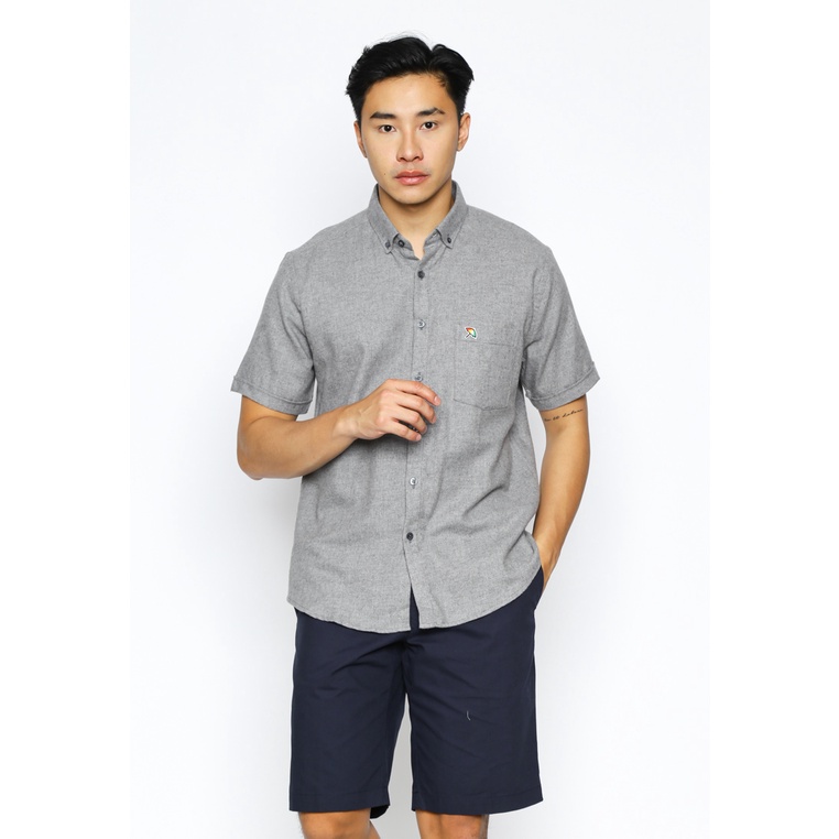 ARNOLD PALMER Kemeja Lengan Pendek Pria Abu-Abu - P-AFBE16-L5