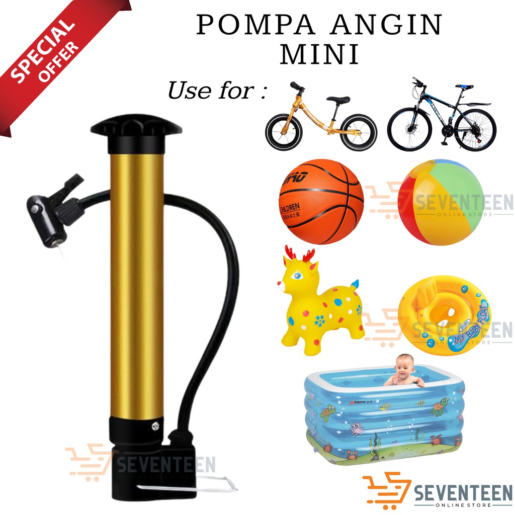 POMPA BAN MINI PORTABLE POMPA SEPEDA / POMPA HIDROLIS MULTI FUNGSI / POMPA MOTOR BAN SERBAGUNA