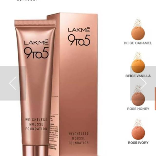 LAKME REINVENT 9 TO 5 WEIGHTLESS MOUSSE FOUNDATION