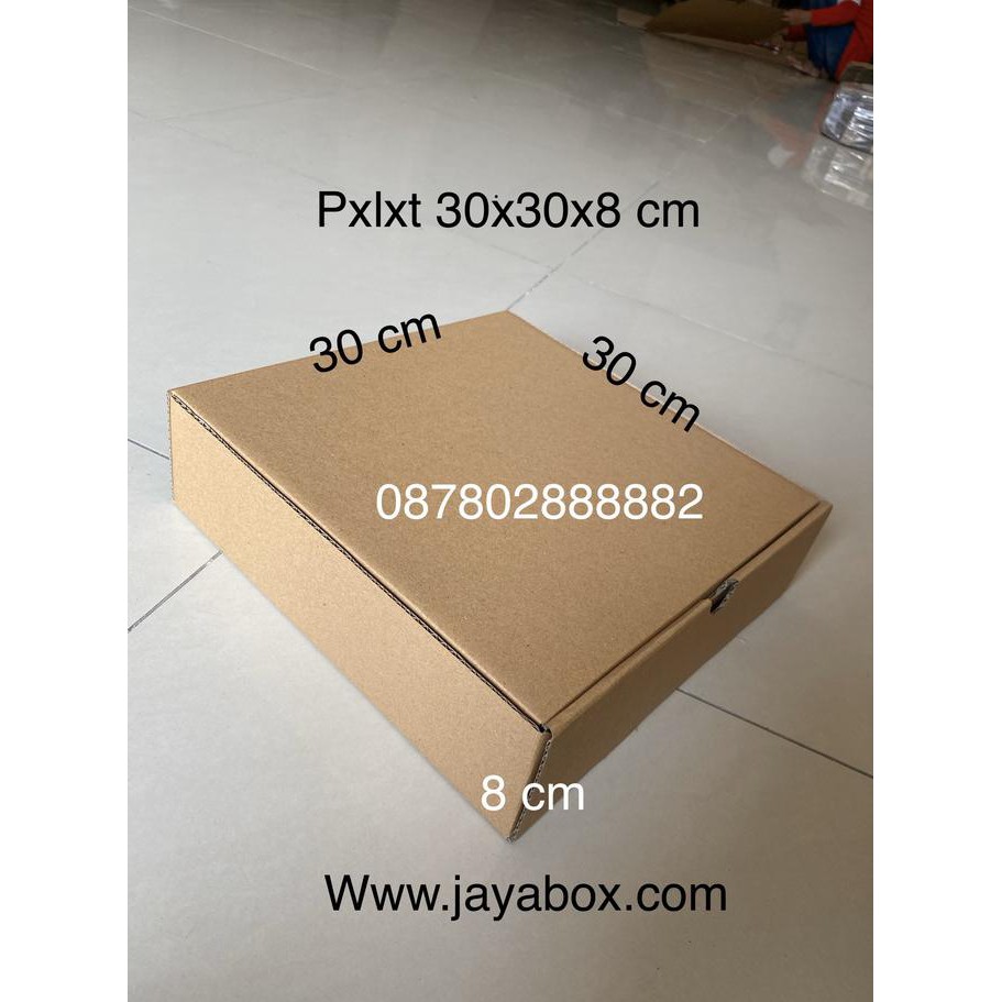 

Kardus / Box Pizza / Baju / Kue 30X30X8 Cm