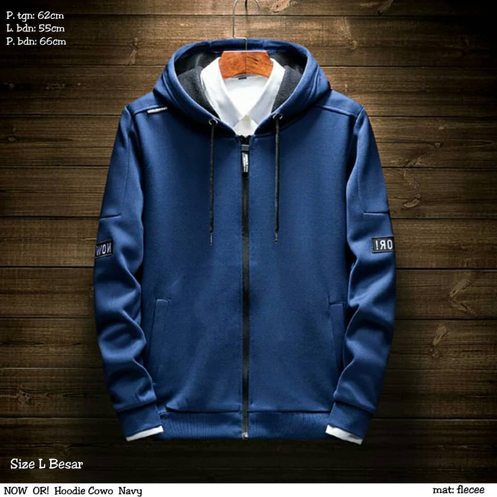 NOW OR Zipper Hoodie || Sweater Hoodie Zipper || Sweater Pria dan Wanita #NWR