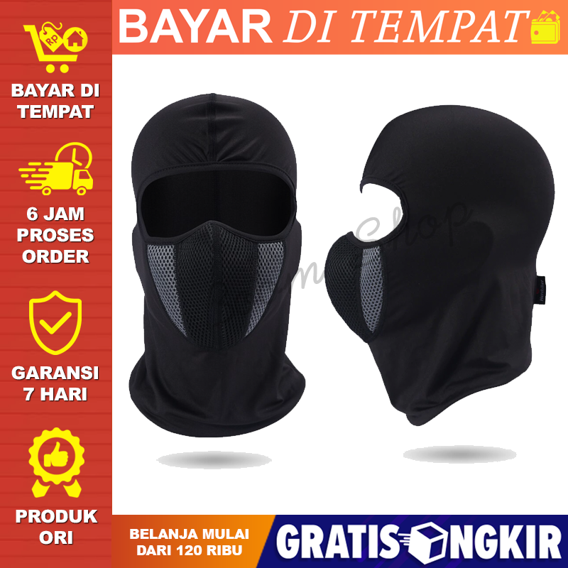 Masker Motor Pria Masker Touring Cowo Keren Tebal Racing HEROBIKER Masker Motor Full Face Ala Ninja