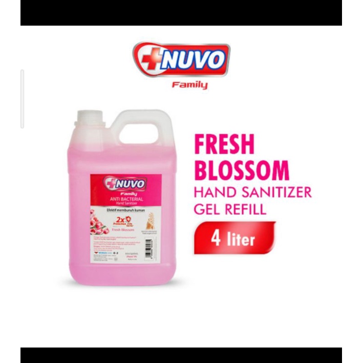 Nuvo hand sanitizer fresh blossom jiregen 4 liter