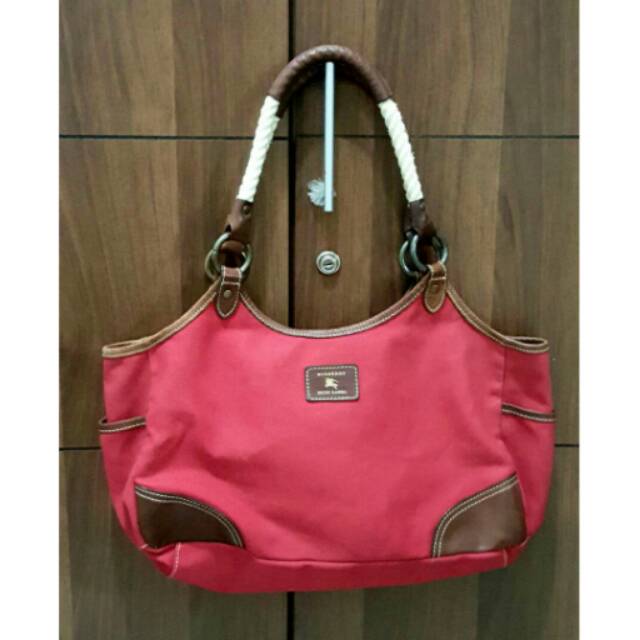 Tas shoulder bag burberry blue label preloved second ori authentic tas wanita