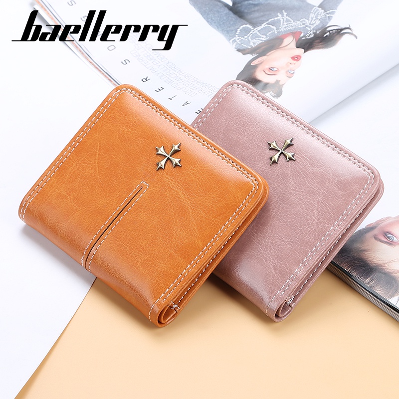 BAELLERRY N1635 Dompet Wanita Lipat Bahan Kulit PU Leather Premium WATCHKITE WKOS