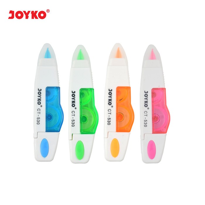 

Joyko Correction Tape CT-530 Hijau / Orange/ Biru / Pink