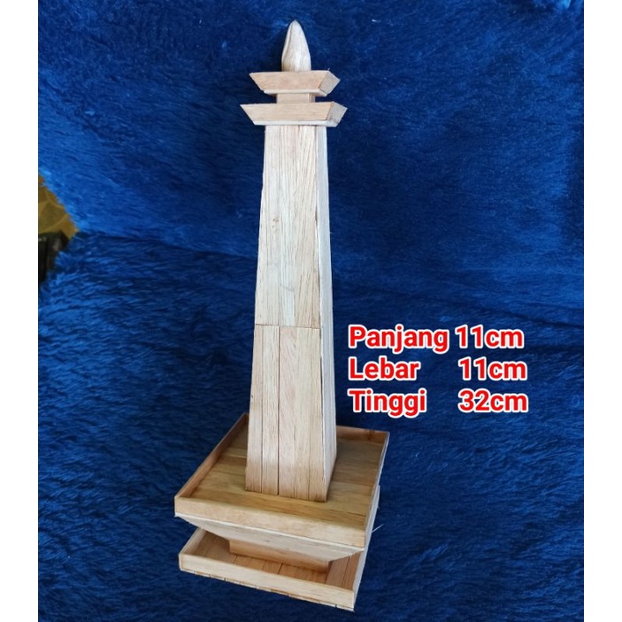 Jual Miniatur Kreasi Menara Monas Dari Stik Es Krim | Shopee Indonesia