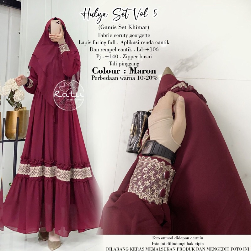 HULYA SET SYARI VOL 4 BY RATU // JAMINAN BARANG ORIGINAL