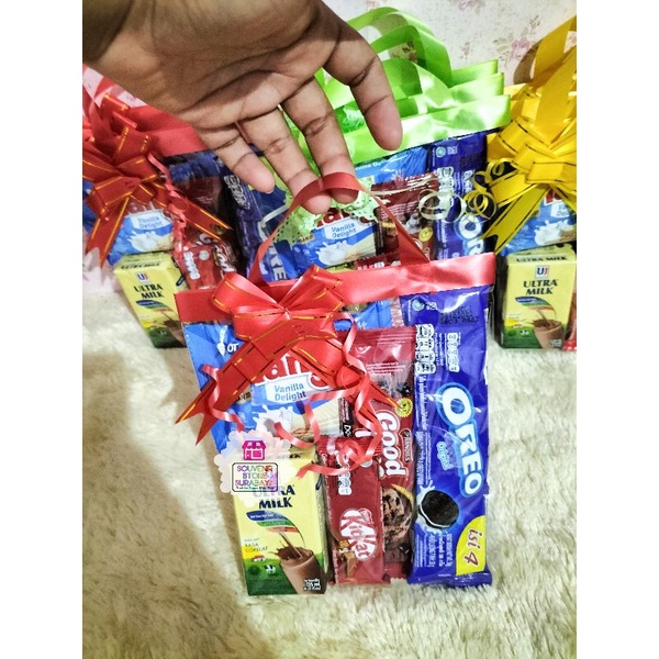 snack ultah mini / paket snack mini kitkat / bingkisan ultah anak / snack ulang tahun / goodiebag snack murmer