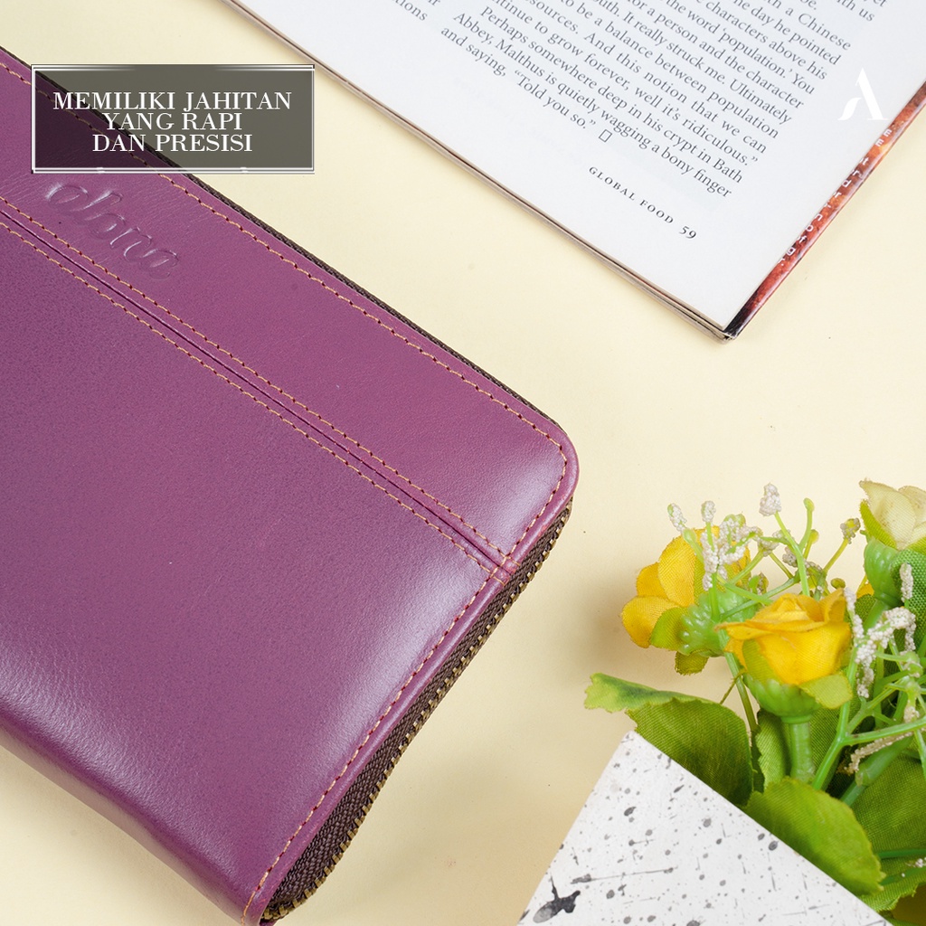 REVEN LEATHER - Dompet panjang kulit sapi asli Alona Fiorra Wallet