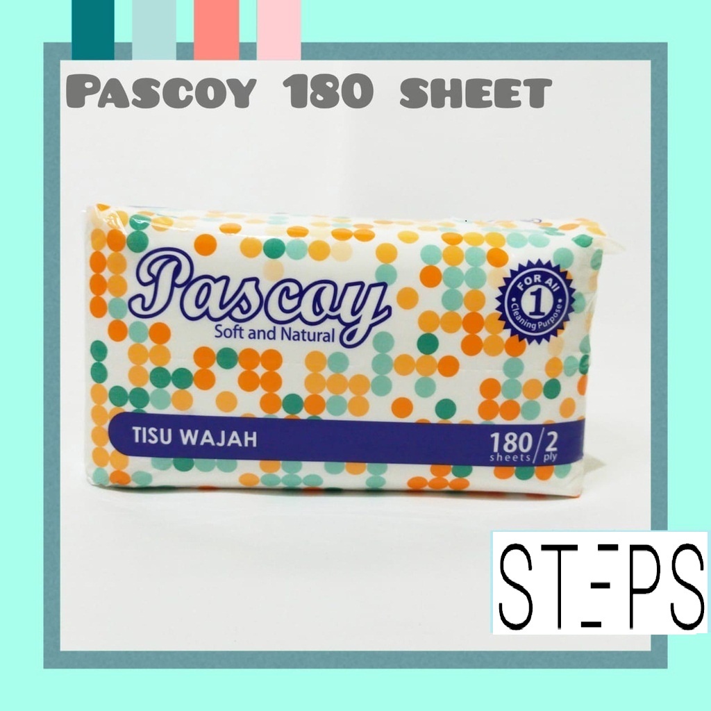 Pascoy 180'sheetx2 ply / facial tisu pascoy 180