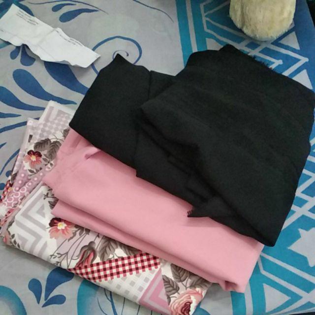 Kain Meteran Babydoll Bd006 Black (0.5m)