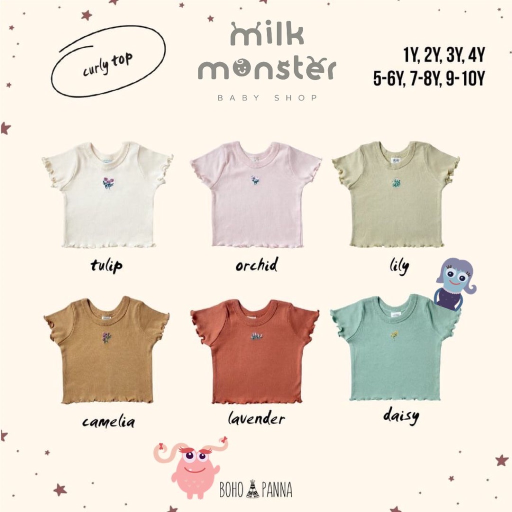 BOHOPANNA - CURLY CROP TOP - Atasan Anak