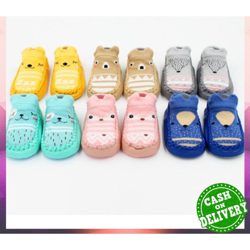 Sepatu Anak Bayi - Baby Prewalker Shoes Socks Anti Slip Kaos Kaki Anak Bayi