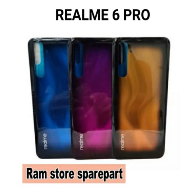 Backdoor Backcover Tutup Belakang Back Casing Realme 6 Pro ORI