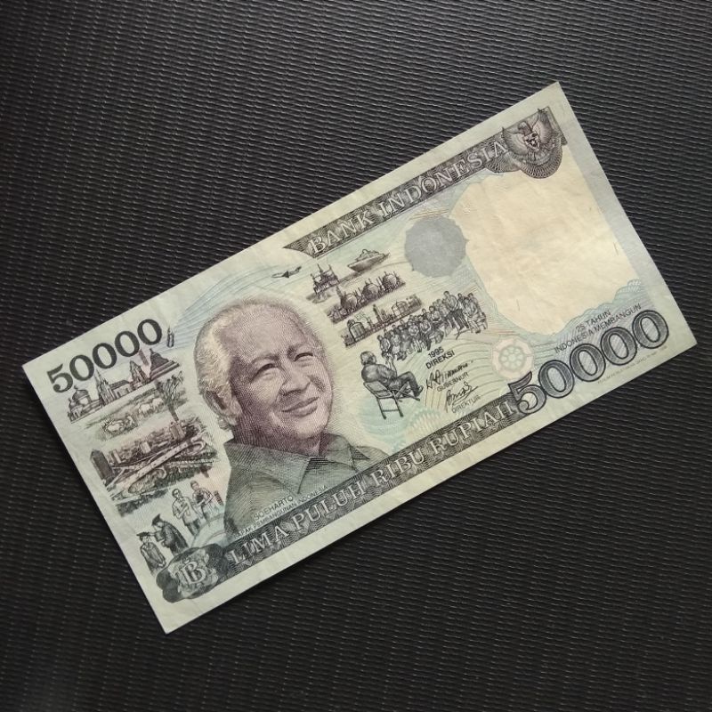 Uang Lama 50000 Rupiah Soeharto 1995 nsPOW