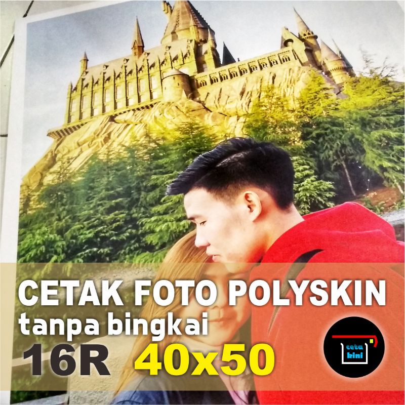 Cetak Foto Photo Semi Kanvas Canvas Polyskin 16R Tanpa Bingkai