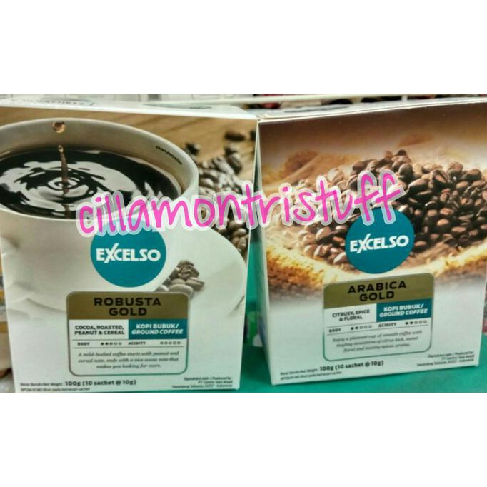 

Excelso Kopi Sachet Arabica Gold