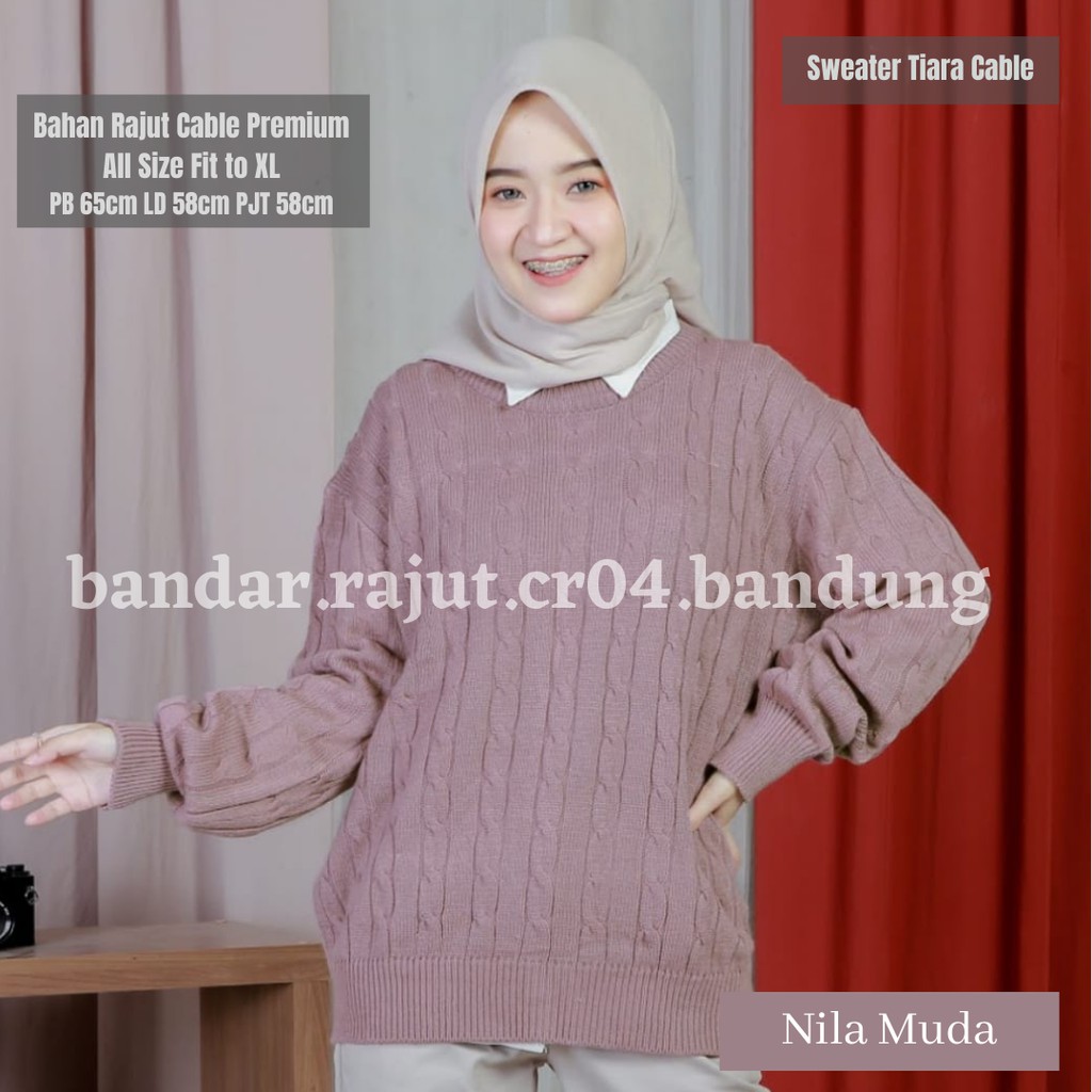 Sweater Rajut Tiara Cable 7 Gate Branded