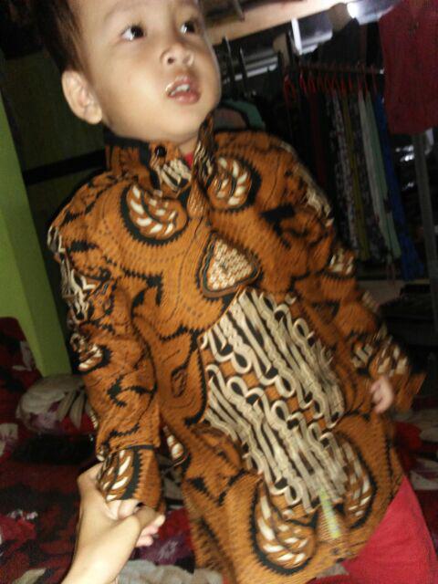 Kemeja Batik Anak Laki-laki Lengan Panjang Motif Parang Garudo,baju Batik Anak Exclusive,batik Anak