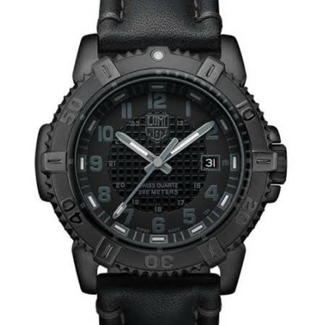 Luminox 6250 Series Black Modern Mariner Mens Watch Original