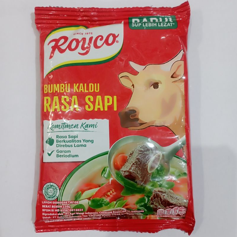 

Royco bumbu kaldu rasa sapi 230g