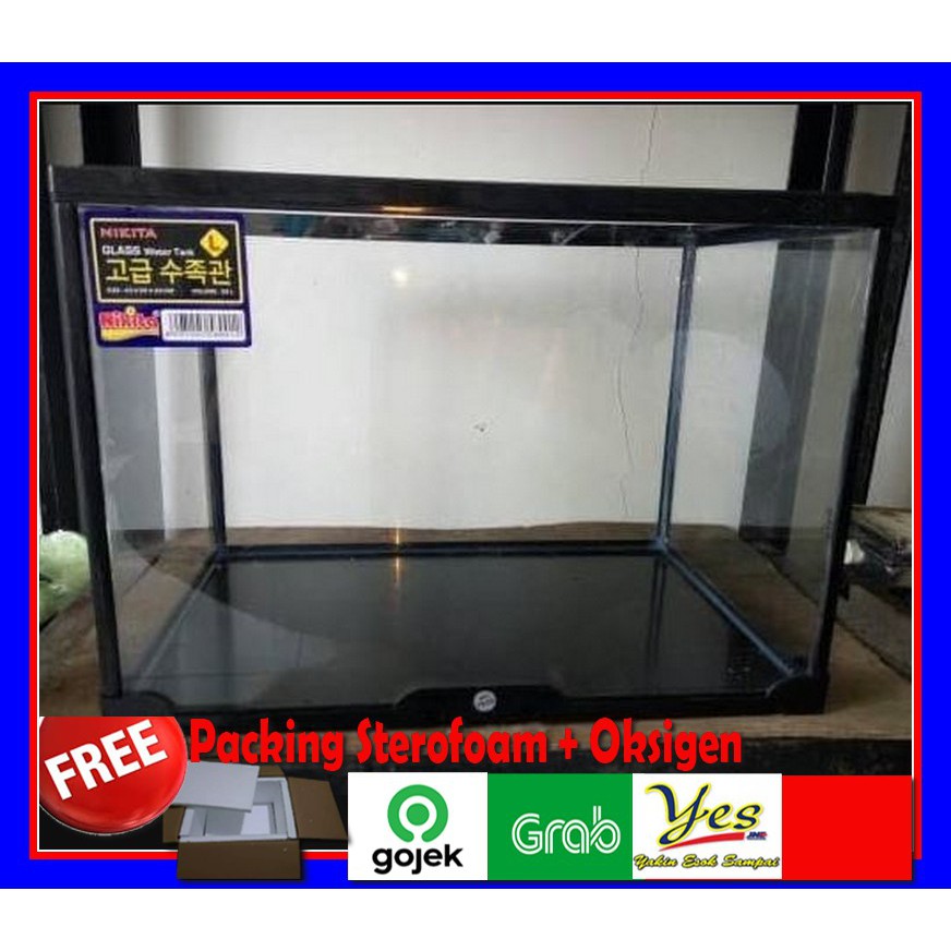 Aquarium Akuarium Plastik Mika Acrilic Akrilik Fiber Nikita Amara Ukuran L Ikan Hias untuk Aquascape