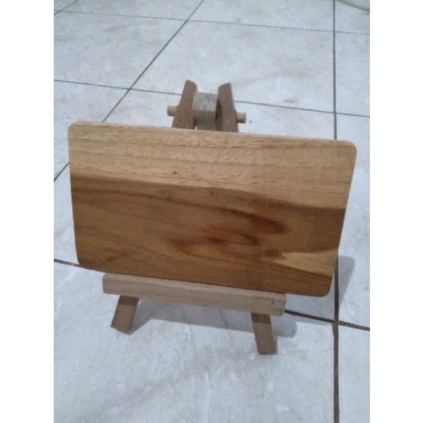 

Set Papan + Easel lukis kayu pinus jati belanda