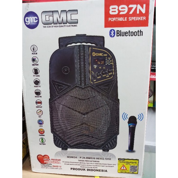 SPEAKER GMC 897N - SPEAKER GMC PORTABLE - SPEAKER BLUETOOTH - SPEAKER CASAN - SPEAKER TROLLEY