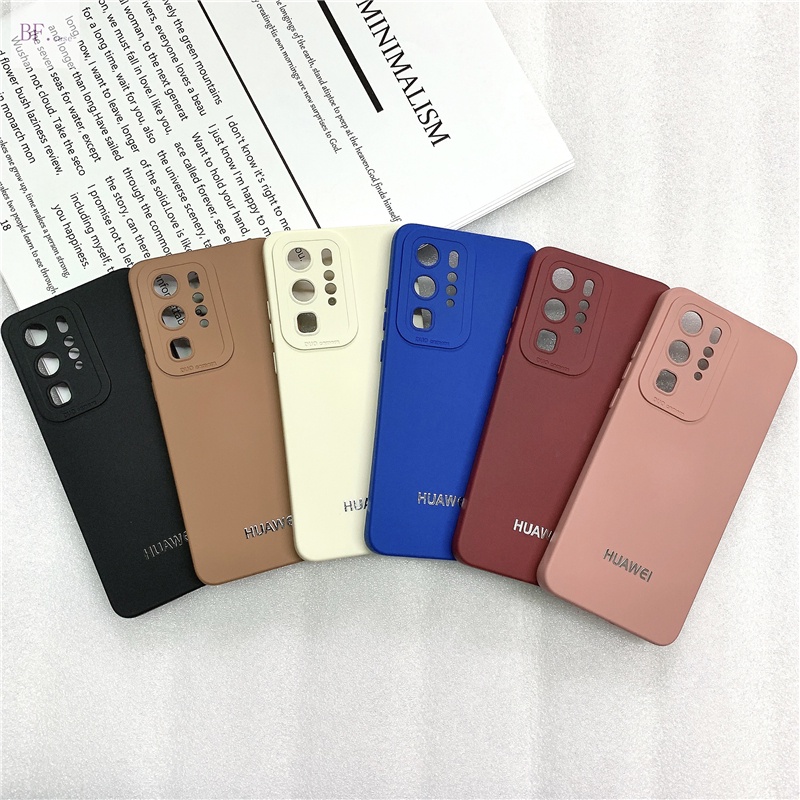 (DUO Camera) Casing Soft Case Silikon Mudah Dibersihkan Untuk Huawei P40 / P50 / P30 / P20Pro / P40pro / P30pro