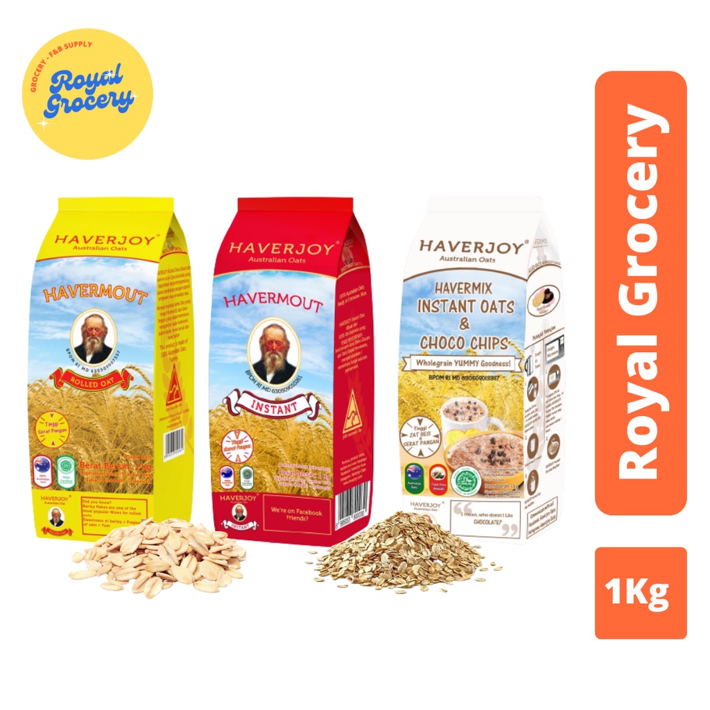 Jual Haverjoy Havermout Australian Oats Oatmeal 1kg Shopee Indonesia