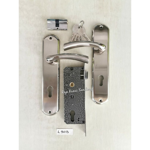 Gagang Pintu Set Standar/Handle Pintu Set Besar + Body dan Cylinder