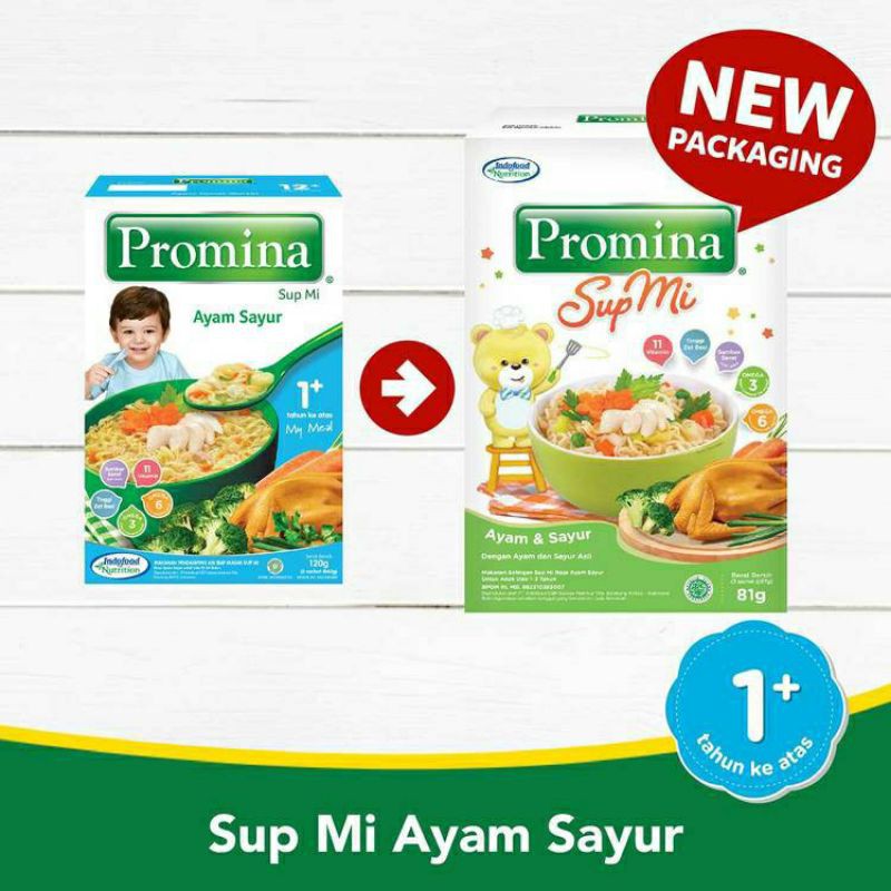 Promina Bayi Sup Mi Ayam Sayur Mie Goreng Bayi - Sup Mi Daging Sayur - MPASI bayi 12M+