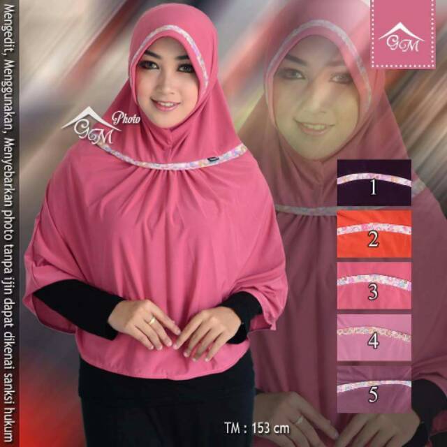 Hijab bergo list asyifa