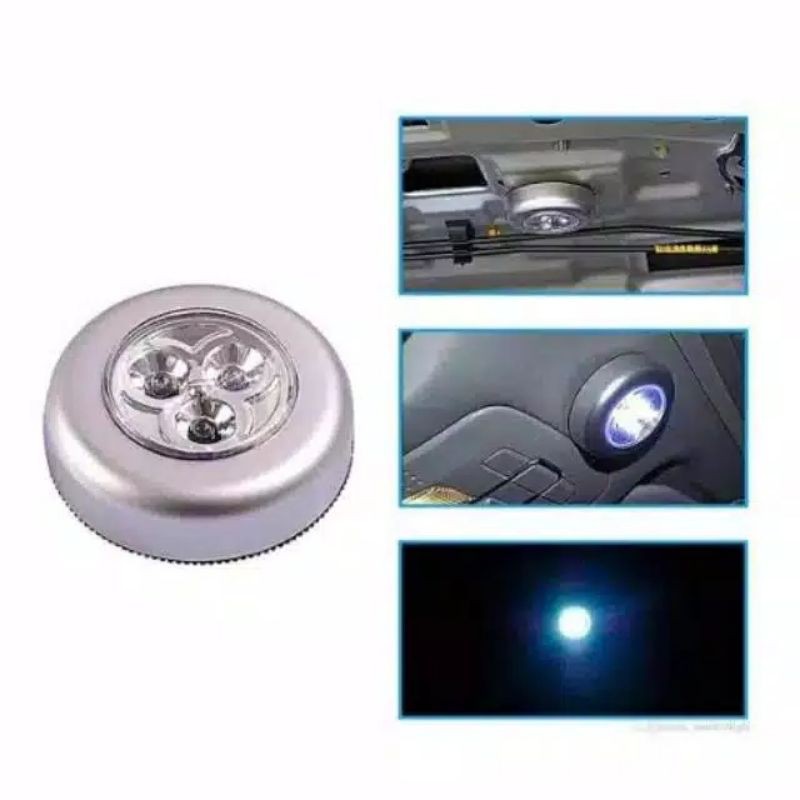 Lampu Darurat Stick N Click Lampu Emergency Led Lamp Tempel Baterai Interior Mobil Rumah Lemari